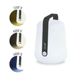 Fermob Balad Outdoor-Lampe 25cm Aluminium/Polyethylen Anthrazit -Garten Leben fermob balad outdoor lampe 25cm alu polyethylen anthrazit 1312369 2