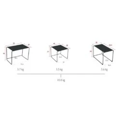 Fermob Oulala 3er Set Beistelltische Stahl Blumiges Erlebnis -Garten Leben fermob oulala 3er set beistelltische stahl 1471000 2