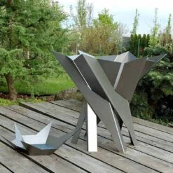 SvenskaV Phoenix Design-Feuerkorb Edelstahl Ø65 Cm 8 SvenskaV Phoenix Design-Feuerkorb Edelstahl Ø65 Cm -Garten Leben feuerkorb phoenix grosse xxl edelstahl 3