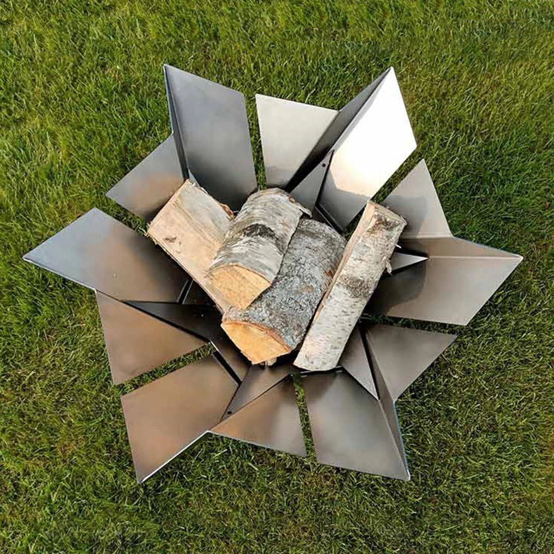 SvenskaV Phoenix Design-Feuerkorb Edelstahl Ø65 Cm 6 SvenskaV Phoenix Design-Feuerkorb Edelstahl Ø65 Cm – Bild 4