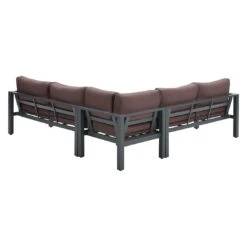 Garden Impressions Bianca Ecklounge Aluminium/Polyester Carbon Black/Copper -Garten Leben garden impressions bianca loungeecke aluminium polster 1350000 3