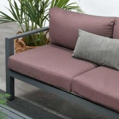 Garden Impressions Bianca Ecklounge Aluminium/Polyester Carbon Black/Copper -Garten Leben garden impressions bianca loungeecke aluminium polster 1350000 7