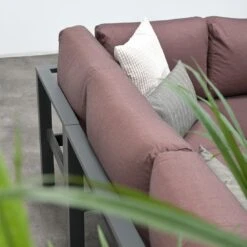 Garden Impressions Bianca Ecklounge Aluminium/Polyester Carbon Black/Copper -Garten Leben garden impressions bianca loungeecke aluminium polster 1350000 9