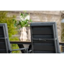 Garden Impressions Biola Verstellsessel Aluminium/Polyester Carbon Black/Mystic Grey -Garten Leben garden impressions biola verstellsessel aluminium polster 1350033 9