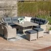 Garden Impressions Milwaukee Dininglounge Geflecht/Spun Polyester Vintage Willow/Reflex Black 1 Garden Impressions Milwaukee Dininglounge Geflecht/Spun Polyester Vintage Willow/Reflex Black -Garten Leben garden impressions milwaukee loungeecke 4 teilig geflecht 1