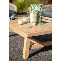 Garden Impressions Santos Loungeset 4-tlg. Akazie/Polster Akazie White Wash/Anthrazit -Garten Leben garden impressions santos loungeset 4 tlg akazie polster 1436174 10