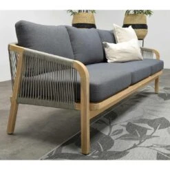 Garden Impressions Santos Loungeset 4-tlg. Akazie/Polster Akazie White Wash/Anthrazit -Garten Leben garden impressions santos loungeset 4 tlg akazie polster 1436174 2