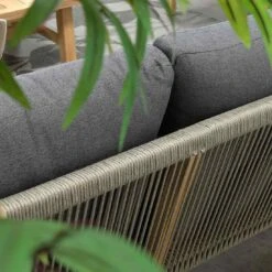 Garden Impressions Santos Loungeset 4-tlg. Akazie/Polster Akazie White Wash/Anthrazit -Garten Leben garden impressions santos loungeset 4 tlg akazie polster 1436174 3