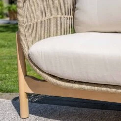 Garden Impressions Talara Loungeset 4-tlg. Akazie/Polster Akazie White Wash/Sand -Garten Leben garden impressions talara loungeset 4 tlg akazie polster 1436185 5