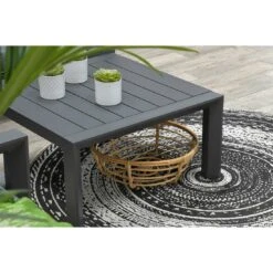 Garden Impressions Zion Ecklounge Aluminium/Polster Carbon Black/Mystic Grey -Garten Leben garden impressions zion loungeecke aluminium polster 1350143 10