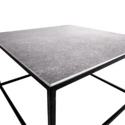 GRADEL Frame Marko 2 Loungetisch 65x65cm Eisen/Keramik Schwarz/Betongrau -Garten Leben gradel frame marko 2 loungetisch 65x65cm eisen keramik schwarz betongrau 1307562 2