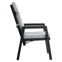 Hartman Ancona Gartensessel Aluminium/ Olefin Schwarz/Hellgrau -Garten Leben hartman ancona diningsessel aluminium olefin 1372165 3