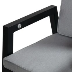 Hartman Ancona Gartensessel Aluminium/ Olefin Schwarz/Hellgrau -Garten Leben hartman ancona diningsessel aluminium olefin 1372165 4