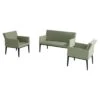 Hartman Austin Loungeset Aluminium/Sunbrella Schwarz/Almond
