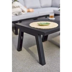 Hartman Ibiza Ecklounge Inkl. Tisch 120x60cm Kunststoff/Olefin Anthrazit/Hellgrau -Garten Leben hartman ibiza loungeecke inkl tisch 120x60cm kunststoff olefin 1429244 7