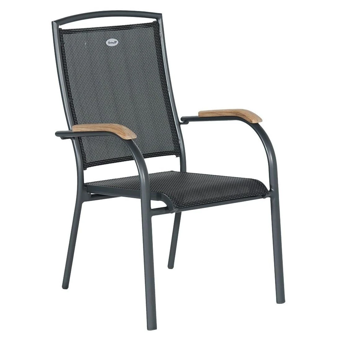 Hartman Raffaelo Stapelsessel-Set Aluminium/Textilene Xerix 4 Hartman Raffaelo Stapelsessel-Set Aluminium/Textilene Xerix – Bild 2