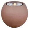 Heissner Ball LED Gartenbrunnen Polystone Rostfarben -Garten Leben heissner ball led gartenbrunnen polystone 1420026 1