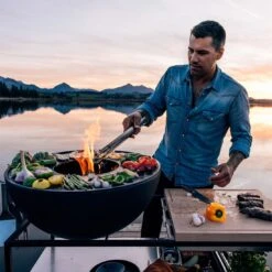 Höfats Fire Kitchen Outdoorküche 4-tlg. Inkl. Bowl 70 Schwarz -Garten Leben hoefats fire kitchen outdoorkueche 4 tlg inkl bowl 70 1501789 2