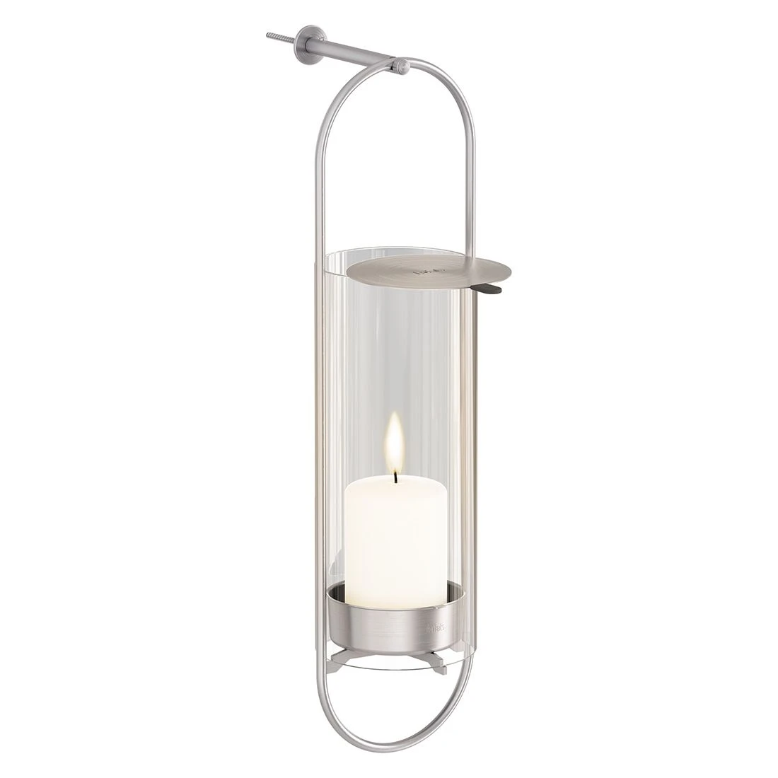 Höfats Oval Candle Wandhalterung Edelstahl Silber 4 Höfats Oval Candle Wandhalterung Edelstahl Silber – Bild 2