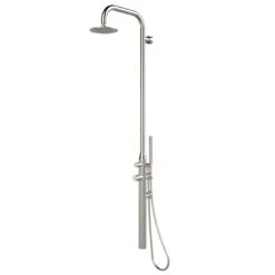 Ideal Juist Gartendusche Warmwasser Edelstahl Wandmontage Silber