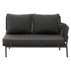 Interliving 7005 Eck-/Endmodul Aluminium/Rope/Olefin Anthrazit/Grau -Garten Leben interliving catona endmodul rechts aluminium rope olefin 1448032 3