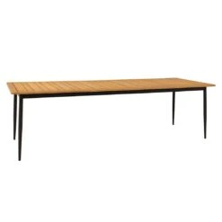 Interliving 7001 Gartentisch 260x95cm Aluminium/Teak Anthrazit/Natur