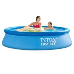 Intex EasySet Pool Set Ø244 Cm Inkl. Filterpumpe Blau -Garten Leben intex easyset pool set 244x61cm inkl filterpumpe 1422083 2