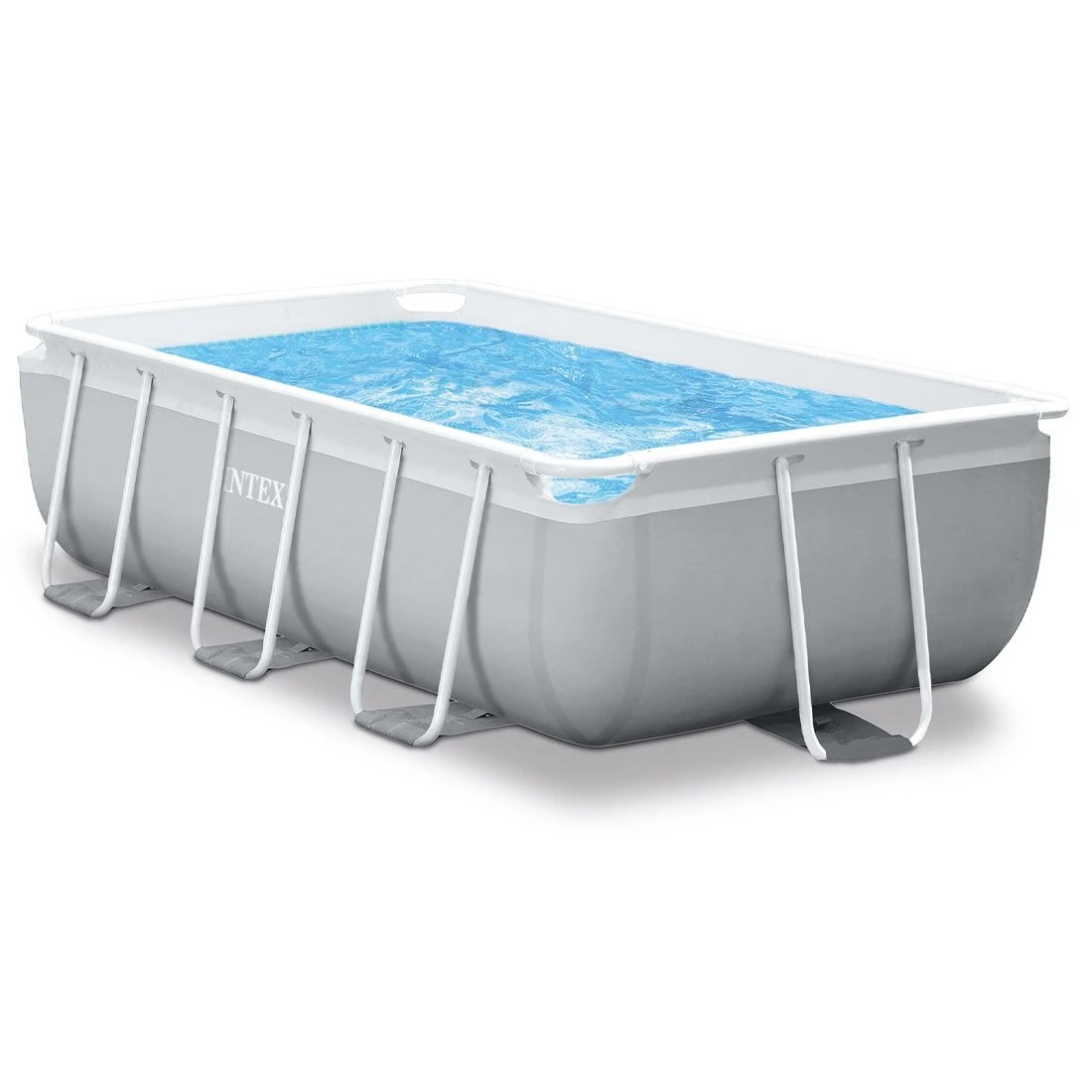Intex PrismFrame Pool-Set 300x175x80 Cm Grau 8 Intex PrismFrame Pool-Set 300x175x80 Cm Grau – Bild 6
