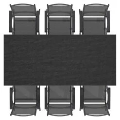 Kettler Basic Plus Gartenmöbel-Set 7-tlg.+ Tisch 220x100cm Anthrazit/Bromo -Garten Leben kettler basic plus gartenmoebel set 7 tlg tisch 220x100cm 1487302 5