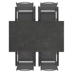 Kettler Basic Plus Gartenmöbelset 5-tlg. Mit Tisch160x90cm Anthrazit -Garten Leben kettler basic plus gartenmoebelset 5 tlg mit tisch160x90cm 1426516 5