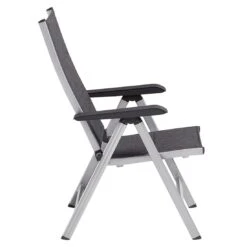 Kettler Basic Plus Klappsessel Aluminium/Outdoorgewebe Silber/Anthrazit Meliert -Garten Leben kettler basic plus klappsessel aluminium outdoorgewebe 1369283 4
