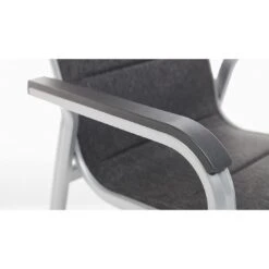 Kettler Basic Plus Pad Stapelsessel Aluminium/Outdoorgewebe Silber/Anthrazit Meliert -Garten Leben kettler basic plus pad stapelsessel alu outdoorgewebe 1369305 6