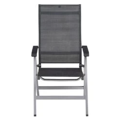Kettler Basic+ Premium Klappsessel Aluminium/Textilene Silber/Lakritz -Garten Leben kettler basic premium klappsessel aluminium textilene 1439309 4