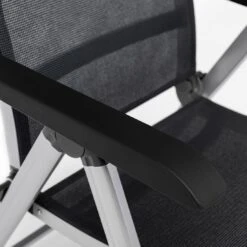 Kettler Basic+ Premium Klappsessel Aluminium/Textilene Silber/Lakritz -Garten Leben kettler basic premium klappsessel aluminium textilene 1439309 8