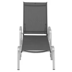 Kettler Basic Plus Stapelliege Aluminium/Textilene Silber/Anthrazit -Garten Leben kettler basicplus stapelliege silber anthrazit 0301214 0000 3