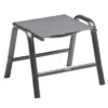 Kettler Cirrus Silver-Line Hocker Aluminium/Outdoorgewebe Anthrazit/Anthrazitgrau -Garten Leben kettler cirrus silver line hocker aluminium outdoorgewebe 1439265 1