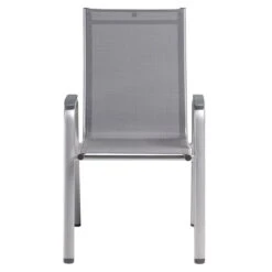 Kettler Cirrus Silver Line Stapelsessel Aluminium/Outdoorgewebe Silber/Anthrazit-Grau -Garten Leben kettler cirrus silver line stapelsessel alu outdoorgewebe 1369338 2
