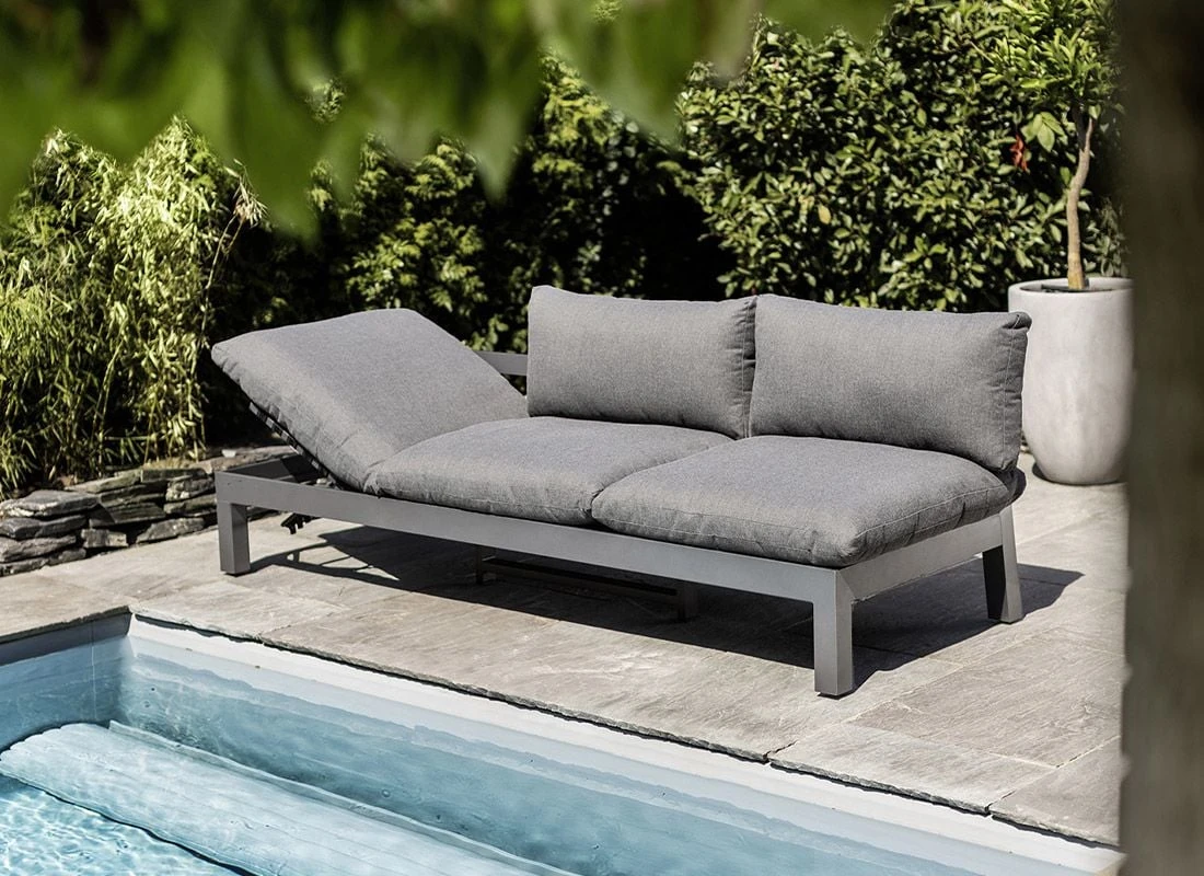 Kettler Comfort Bank/Liege Aluminium/Agora Anthrazit Matt/Graphite 4 Kettler Comfort Bank/Liege Aluminium/Agora Anthrazit Matt/Graphite – Bild 2