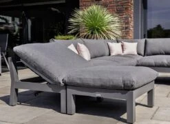 Kettler Comfort Hocker Aluminium/Agora Anthrazit Matt/Graphite -Garten Leben kettler comfort hocker aluminium acryl 1438528 8