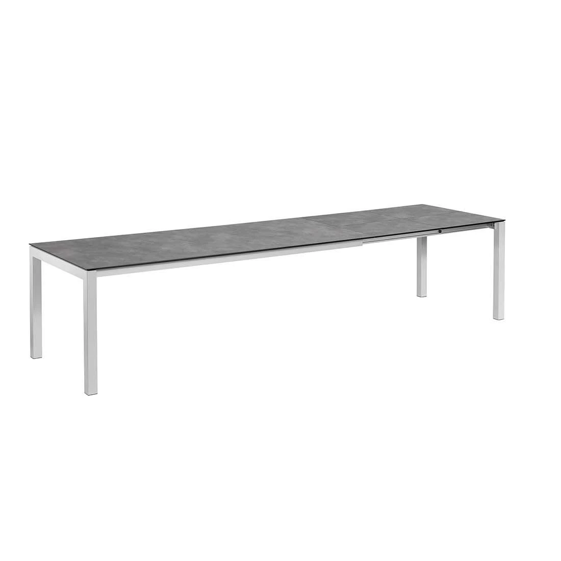 Kettler Cubic Ausziehtisch 210/270/330x95 Cm Aluminium/HPL Silber/Anthrazit 8 Kettler Cubic Ausziehtisch 210/270/330x95 Cm Aluminium/HPL Silber/Anthrazit – Bild 6