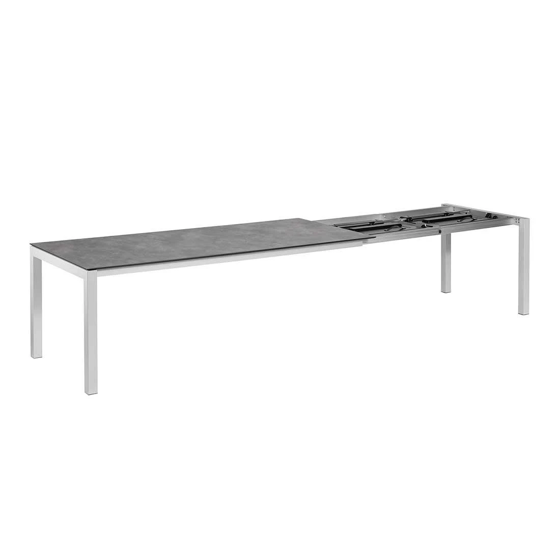 Kettler Cubic Ausziehtisch 210/270/330x95 Cm Aluminium/HPL Silber/Anthrazit 9 Kettler Cubic Ausziehtisch 210/270/330x95 Cm Aluminium/HPL Silber/Anthrazit – Bild 7