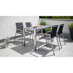 Kettler Dekton Gartentisch-Platte 140x70cm Keramik-Glas-Quarz Fossil Natur -Garten Leben kettler dekton tischplatte 140x70cm keramik glas quarz fossil natur 1306121 4
