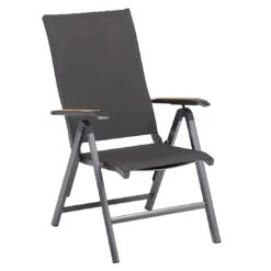 Kettler Diamond Gartenmöbel-Set 5-tlg. Tisch 160x95cm Anthrazit/Charcoal -Garten Leben kettler diamond gartenmoebel set 5 tlg aluminium textilene 1485443 4