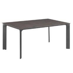 Kettler Diamond Gartentisch 160x95cm Aluminium/Keramik-Glas Anthrazit/Anthrazit