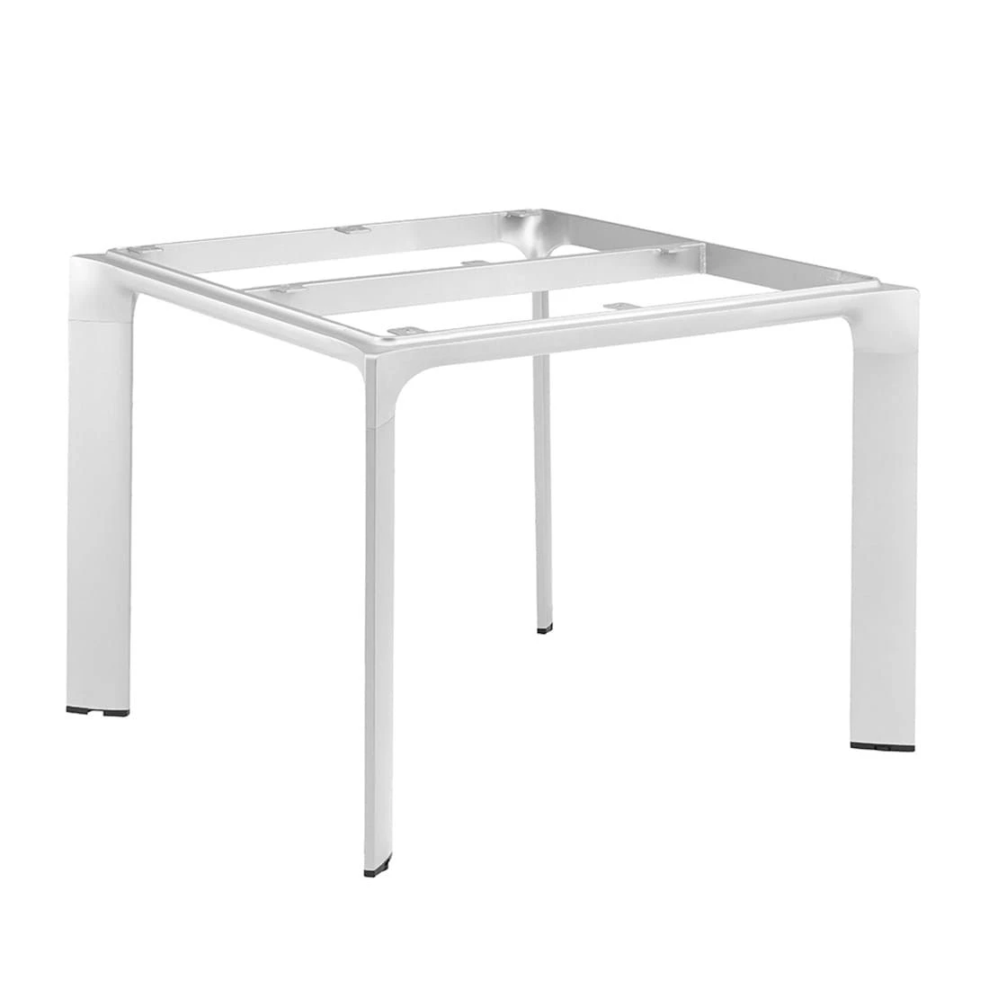 Kettler Diamond Gartentisch 95x95cm Aluminium/HPL Silber/Anthrazit 4 Kettler Diamond Gartentisch 95x95cm Aluminium/HPL Silber/Anthrazit – Bild 2