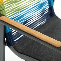 Kettler Diamond Stapelsessel Aluminium/Rope Anthrazit/Charcoal/Regenbogen -Garten Leben kettler diamond stapelsessel aluminium rope 1439001 6