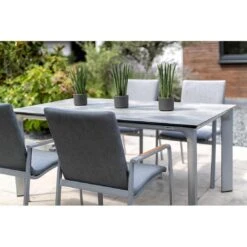 Kettler Diamond Stapelsessel Aluminium/Sunbrella Silber/Flanelle -Garten Leben kettler diamond stapelsessel aluminium sunbrella silber flanelle 1287465 2