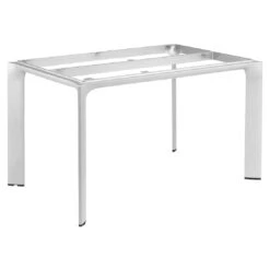 Kettler Diamond Gartentisch-Gestell 140x70cm Aluminium Silber