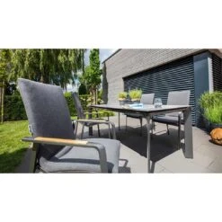 Kettler Diamond Gartentisch-Gestell 160x95 Cm Aluminium Anthrazit -Garten Leben kettler diamond tischgestell 160x95 cm edelstahl anthrazit 1183647 2