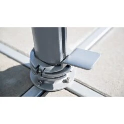 Kettler Easy Turn Ampelschirm Ø330cm Aluminium/Polyester Silber/Charcoal -Garten Leben kettler easy turn ampelschirm o330cm aluminium polyester silber charcoal 1306693 7